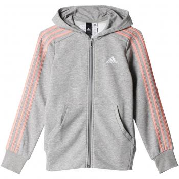 adidas Yg 3S Fz Hd Sudadera, Niñas, Gris
