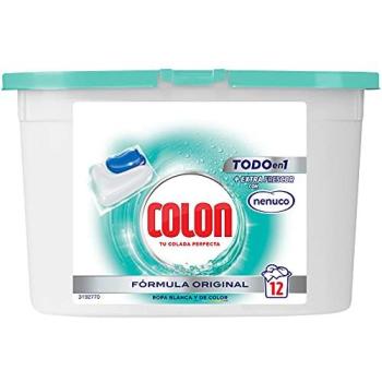 Detergente para Lavadora Colon Total Power Gel Cápsulas Aroma Nenuco - 12 Unidades