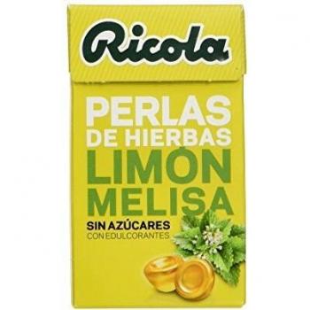 Ricola - Caramelos de goma sin azúcares, Perlas de Hierbas, Limon, 25 g