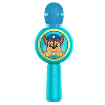 Micrófono Karaoke Bluetooth Paw Patrol Chase con LED y Altavoz Inalámbrico