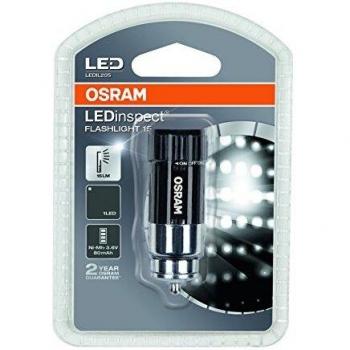 OSRAM LEDinspect Flashlight 15, Negro, lámpara con LED Recargable para inspecciones y Trabajos de Taller, LEDIL205, Especial para Trabajos en el vehículo en su Garaje, Blister