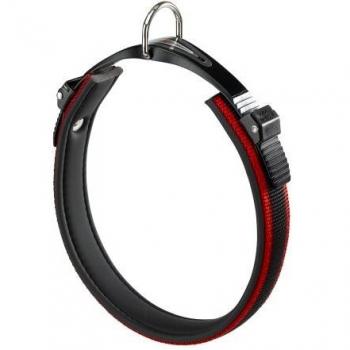 Ferplast 75453922 Collar Perro ERGOCOMFORT C25 51 Rojo, Red/Black, 43-51CM X 25MM Width