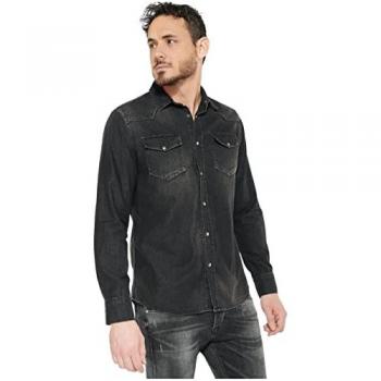 Le Temps Des Cerises Juanito Black Denim Jacket XL