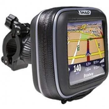 SHAD X0SG40M GPS 4,3 Mirror Bolsa Blanda para Motocicleta, Color Negro