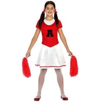 Disfraz Infantil de Animadora para Niña, Talla 7-9 Años, Ideal para Carnaval y Teatro