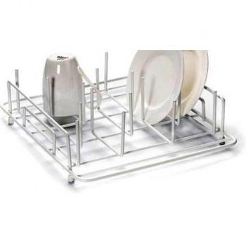 Delfinware - Escurridor de tazas y platos, color blanco