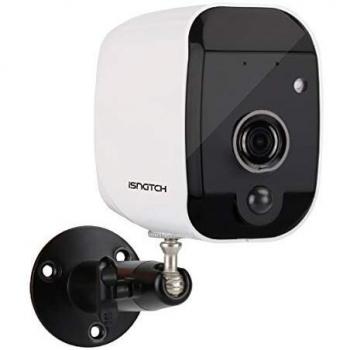 Cámara IP Wi-Fi a Batería Recargable Full HD para Exterior con Detección de Movimiento, Visión Nocturna e Infrarrojos, Altavoz y Micrófono