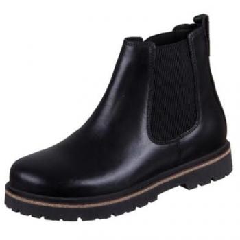 Birkenstock Highwood Women's Black Slip-On Leather Boots - UK 5.5 (EU 39)