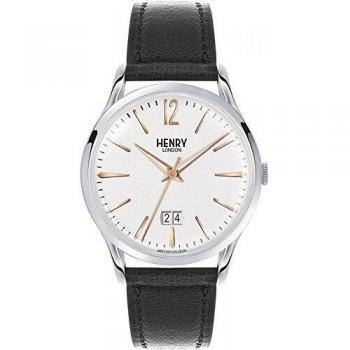 Henry Londres Hombre Reloj de Westminster slo el Tiempo Negro 41mm HL41-JS-0067