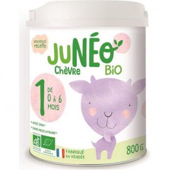 Leche de Cabra Ecológica Juneo para Bebés 1ª Edad de 0 a 6 Meses - 800g