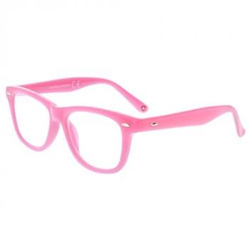 Montana Readers KBLF1A Blue-Light Block Kids' Eyeglasses Pink Size +0.00 - Frame Only