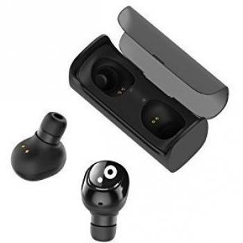 Auriculares In-Ear Bluetooth Sunstech Wavepods con Micrófono Incorporado, BT 5.0, Estuche de Carga 220mAh, Función Manos Libres - Color Negro