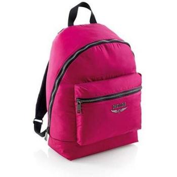 CHIC & LOVE - Mochila Doble Compartimento con Cierre Cremallera, Compartimento Portátil, Cristal de Swaroski, color Morado, 17 L