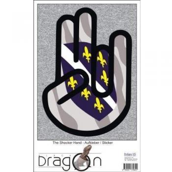 INDIGOS UG El Shocker Adhesivo de Mano para portátil de 297 x 205 mm Negro con imágenes con de la Bandera de Bosnia-Herzegovina