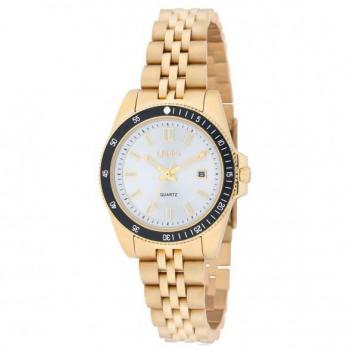 Reloj Mujer LIU JO TLJ2322 - Reloj de pulsera, diseño elegante, caja de acero inoxidable, esfera con detalles brillantes, correa de cuero, resistente al agua hasta 30 metros