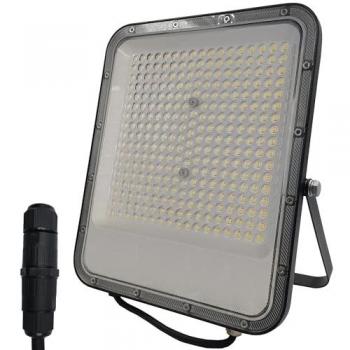 Proyector LED Exterior 200W, 28000Lm, Chip OSRAM, IP65 Resistente al Agua, IK10 Muy Resistente, Luz Fría 5700K