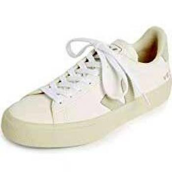 Veja Women's Campo Sneakers in White/Natural, Size UK 3
