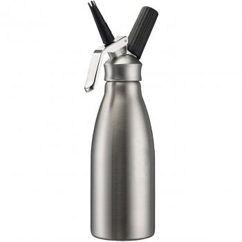 Sifón de Chantilly Kayser, Acero Inoxidable y Aluminio, 1L, Plata, 10.5x10x34 cm