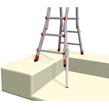 Gierre D4018 Pie ajustable para escaleras, Negro