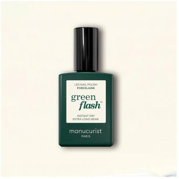 Esmalte de uñas Manucurist Green Flash Instant Dry Extra Long Wear 15 ml Porcelaine