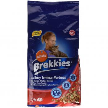 Brekkies Cat - Buey Y Verduras 1,5 Kg