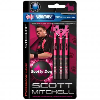Winmau Scott Mitchell Darts - Steel Tip Tungsten - Black - 24g by Winmau