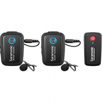 Saramonic Ultracompact 2.4 GHz 2-Person Wireless Clip-On Mic System w/Lavs for Cameras & Mobile