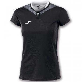 Joma Camiseta Mujer Silver Negro M/C - Camiseta técnica de Manga Corta, Mujer, Negro -