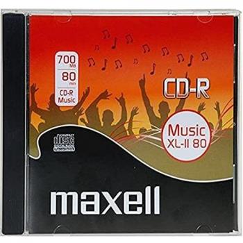 CD-R Audio Maxell 700MB 80 Min 48x - Paquete de 10 unidades
