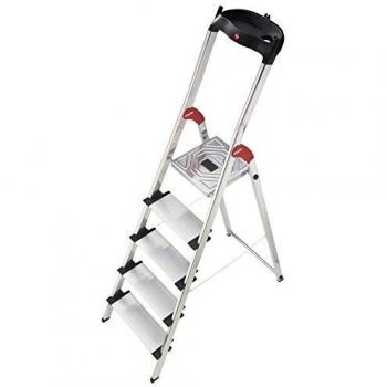 Hailo 5_8815-001 001-Escalera de Tijera de Aluminio Ancho XXL EasyClix