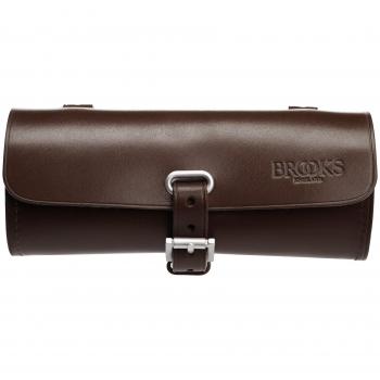 Brooks Challenge - Bolsa de Piel para el sillín, Color Negro marrón marrón