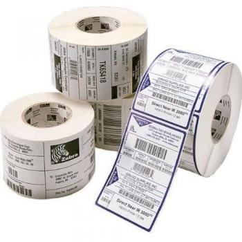 Zebra Z-Select 2000T Etiquetas Térmicas Adhesivas, 102 x 76 mm, 2238 Etiquetas por Rollo, Núcleo de 76 mm, Caja de