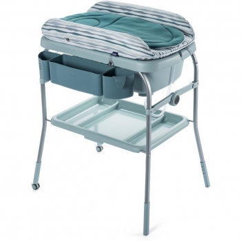 Chicco Cuddle & Bubble - Bañera Cambiador Compacta de 10 kg en Verde