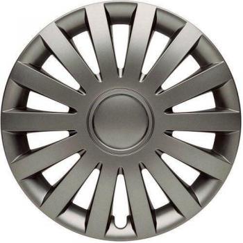 ALBRECHT automotive 09744 Tapacubos Wind 14 pulgadas, 4 Unidades, Gris