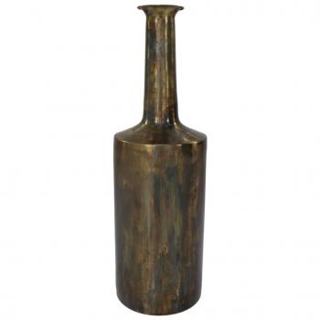 Jarrón Bergamo Grande 24x75 cm Dorado HSM Collection