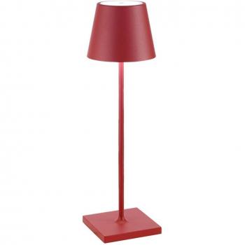 Lámpara de Mesa LED Recargable Poldina Pro IP65 38 cm Roja 200 lm