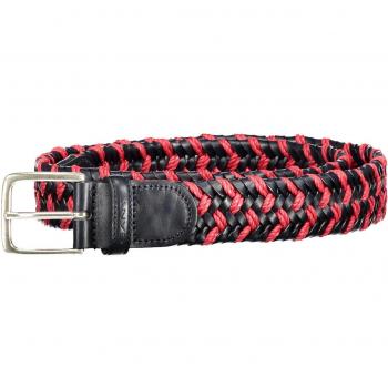 Gant Red Leather Belt - 95 cm / 38 Inches with Metal Buckle