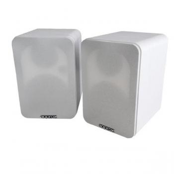 Approx APPSPK02WH Altavoz Blanco Inalámbrico y Alámbrico 2.0 Bluetooth Autoamplificados 30W por Canal BT5.0 RCA Optical Coaxial USB con Soporte de Pared