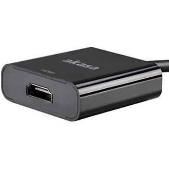 Adaptador Mini DisplayPort a HDMI Femenino 4K - Negro, 20 cm