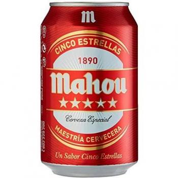 Mahou Cerveza - Paquete de 24 x 330 ml - Total: 7920 ml