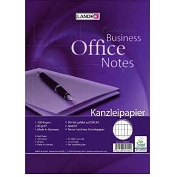 Papel de despacho LANDRÉ A3/A4, 250 hojas, rautizado, sin margen, 80 g/m²