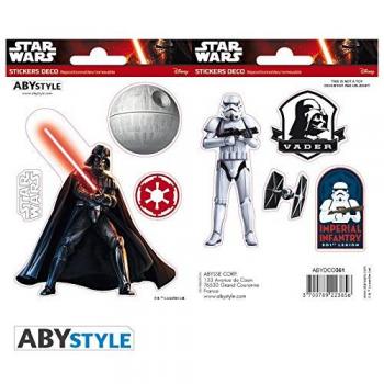 ABYstyle Star Wars – Pegatinas – 16 x 11 cm/2 Tablas – VADOR / Trooper