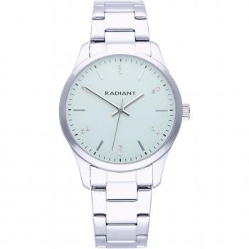 Radiant - Reloj de mujer Saona RA616202 con elegante correa plateada y gris.