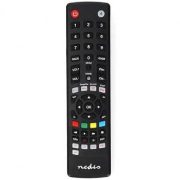 Mando a Distancia Universal Nedis TVRC2340BK - Preprogramado para 4 Dispositivos con Botón de Amazon Prime, Disney+, Google y Netflix