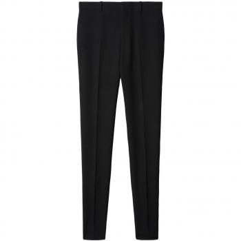 Off-White Men's Slim Tailored Pants With Zippered Ankle in Black | Size 50 | OMCO005S23FAB005