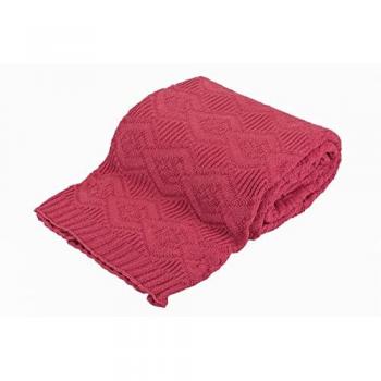 Manta Hilo Vino 220x260 Cm Suave y Cómoda para Decorar Tu Hogar