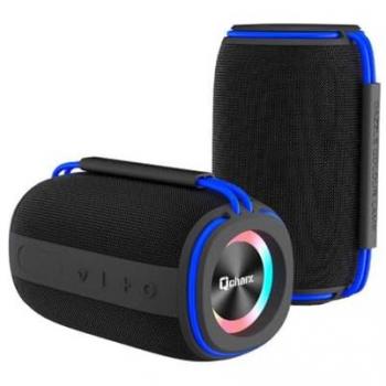 Altavoz Bluetooth Qcharx Flow 5.3 15W Negro con Asa Azul