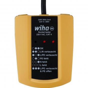 Wiha Comprobador de enchufes 230 VAC - Cat II (45220)