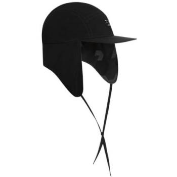 Gorra Salewa Sella Flat Negro para hombre, diseño plano, material ligero y transpirable, ideal para actividades al aire libre