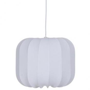 Lámpara de Techo Blanca de Hierro con Pantalla Acanalada 220-240 V, 40 x 40 x 31,5 cm